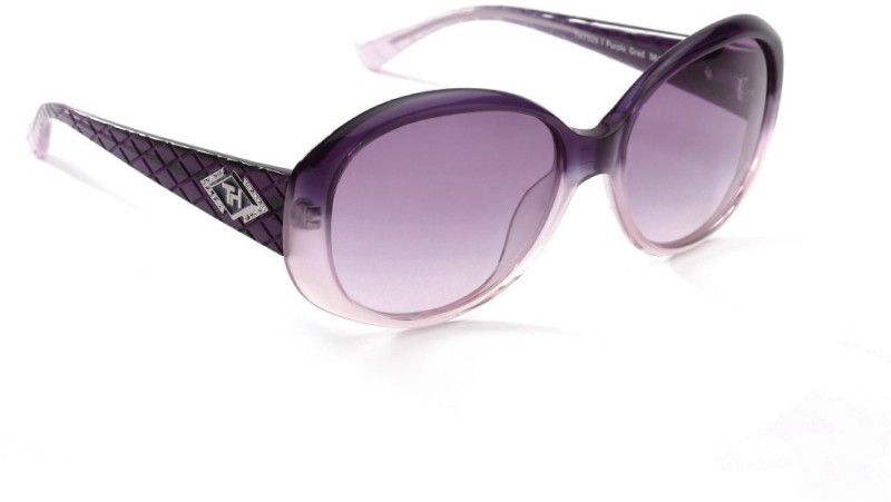 Gradient Oval Sunglasses (Free Size)  (For Women, Pink)