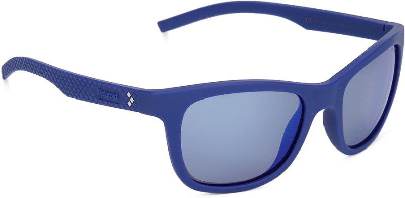Polarized, Mirrored, UV Protection Wayfarer Sunglasses (Free Size)  (For Men, Blue)