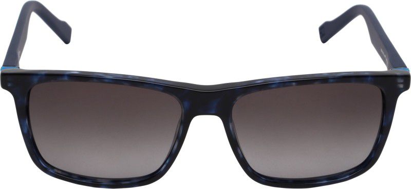 Gradient Rectangular Sunglasses (Free Size)  (For Women, Blue)