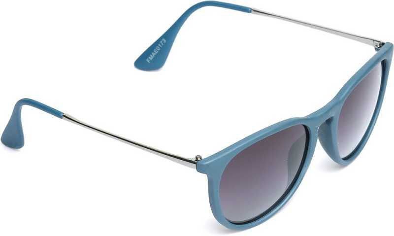 Gradient Aviator Sunglasses (Free Size)  (For Men, Black)