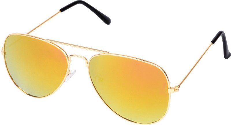 UV Protection Aviator Sunglasses (Free Size)  (For Men & Women, Yellow)