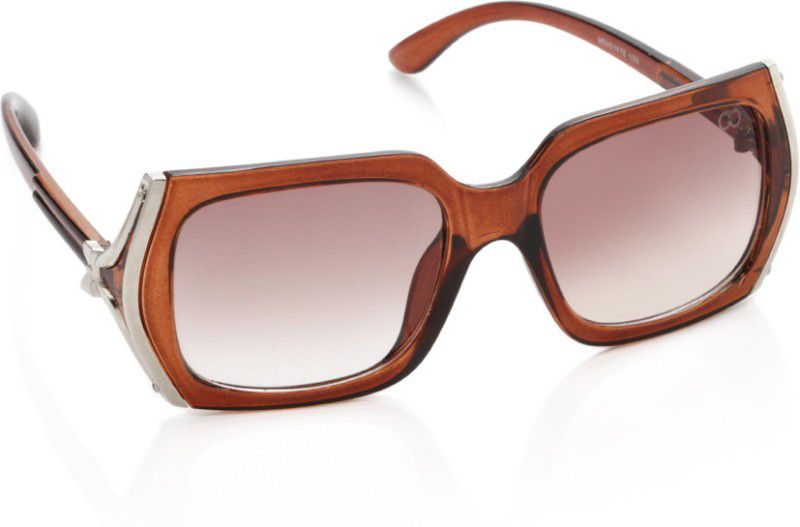 Rectangular Sunglasses (Free Size)  (For Women, Brown)