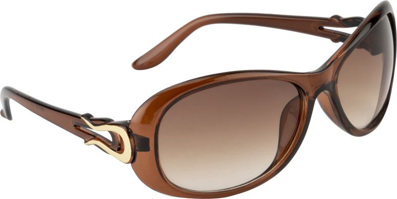 Gradient, UV Protection Butterfly Sunglasses (55)  (For Women, Brown)