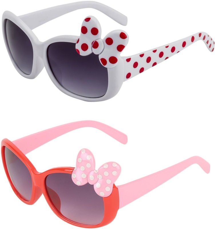 Gradient Rectangular Sunglasses (50)  (For Girls, Grey)