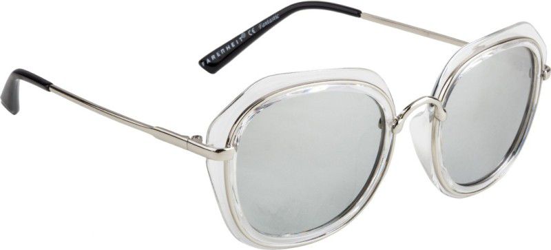 Mirrored, UV Protection Round Sunglasses (50)  (For Men & Women, Silver)