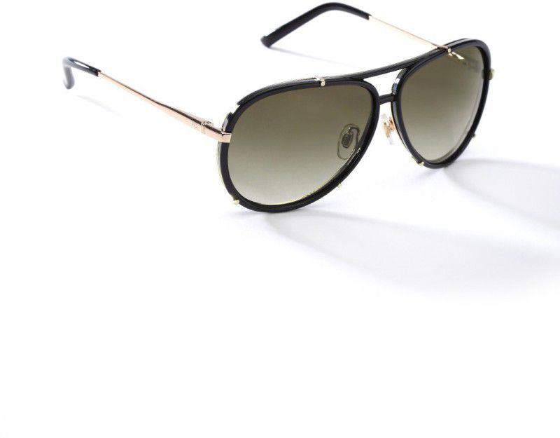 Gradient Aviator Sunglasses (Free Size)  (For Men & Women, Green)