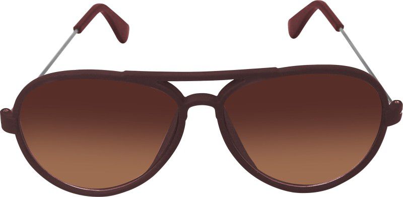 UV Protection Aviator Sunglasses (Free Size)  (For Men & Women, Brown)