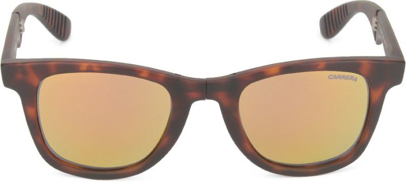 Mirrored, UV Protection Wayfarer Sunglasses (Free Size)  (For Men & Women, Orange)