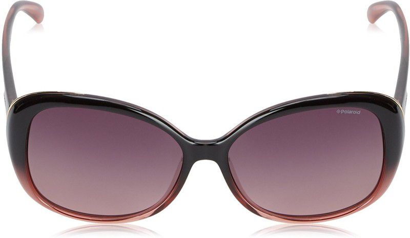 Polarized Oval Sunglasses (Free Size)  (For Women, Pink)