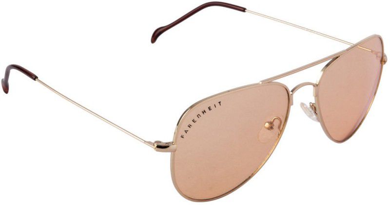 Aviator Sunglasses (53)  (For Men, Brown)