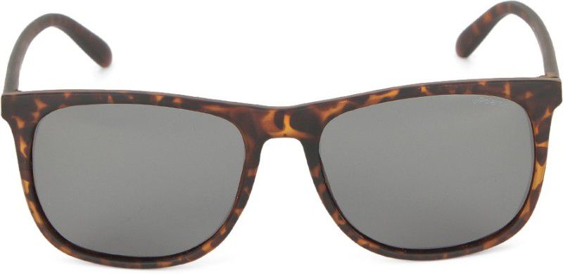 Polarized Rectangular Sunglasses (56)  (For Men & Women, Grey)