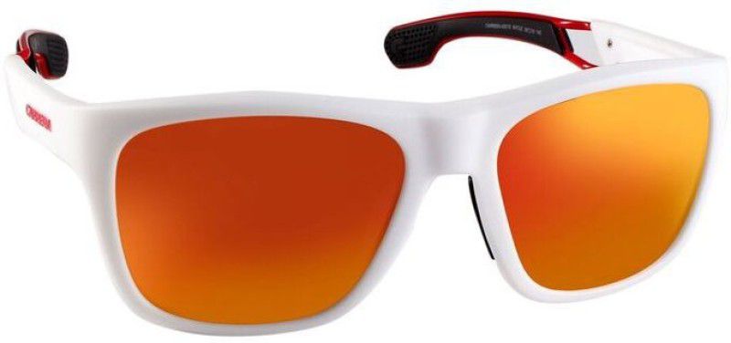 Mirrored Retro Square Sunglasses (56)  (For Men & Women, Orange)