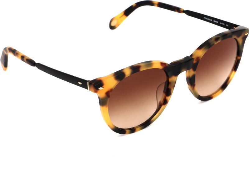 Gradient Round Sunglasses (49)  (For Women, Brown)