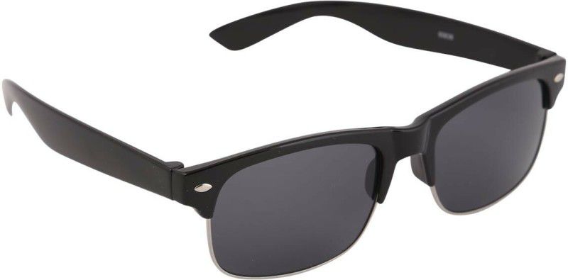 Wayfarer Sunglasses  (For Men, Black, Silver)