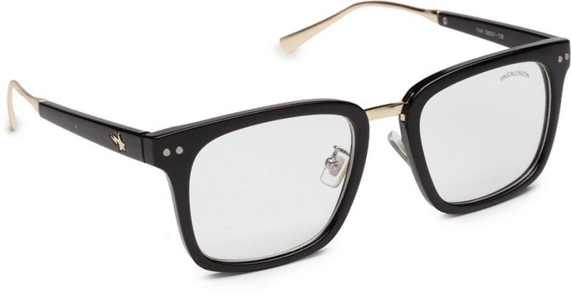 UV Protection Retro Square Sunglasses (57)  (For Men & Women, Clear)