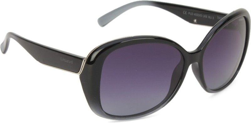 Polarized, Gradient Oval Sunglasses (Free Size)  (For Women, Violet)