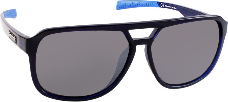 Polarized Over-sized Sunglasses (64)  (For Men & Women, Grey)