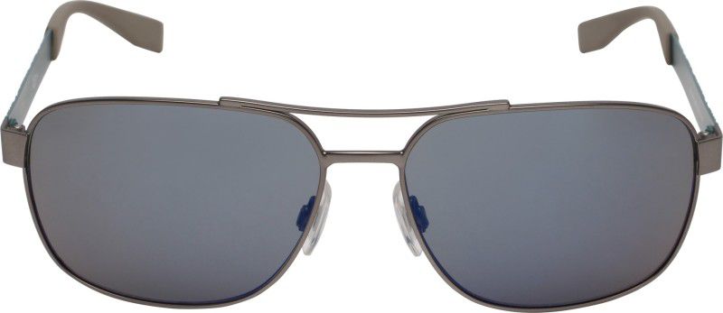 Mirrored Retro Square Sunglasses (Free Size)  (For Men, Blue)