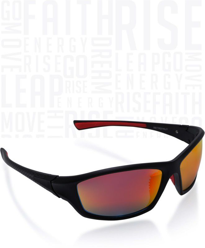 Mirrored Sunglass  (For Men, Red)