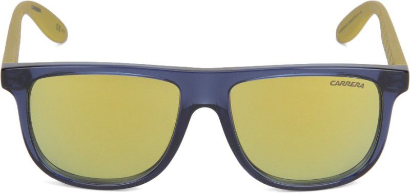 Mirrored, UV Protection Wayfarer Sunglasses (Free Size)  (For Men & Women, Yellow)