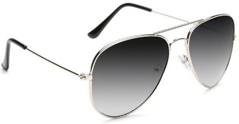 UV Protection, Gradient Aviator Sunglasses (57)  (For Men & Women, Grey)