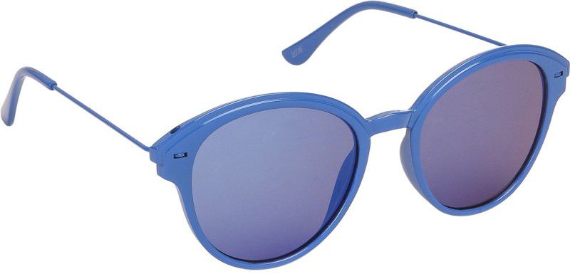 UV Protection Oval Sunglasses (55)  (For Boys & Girls, Blue)