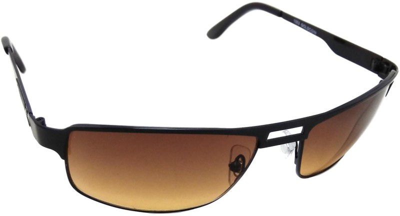 UV Protection, Gradient Wrap-around, Wayfarer Sunglasses (Free Size)  (For Men & Women, Brown)