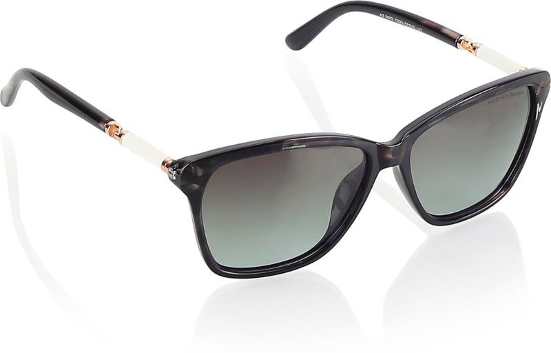 UV Protection Wayfarer Sunglasses (57)  (For Women, Black)
