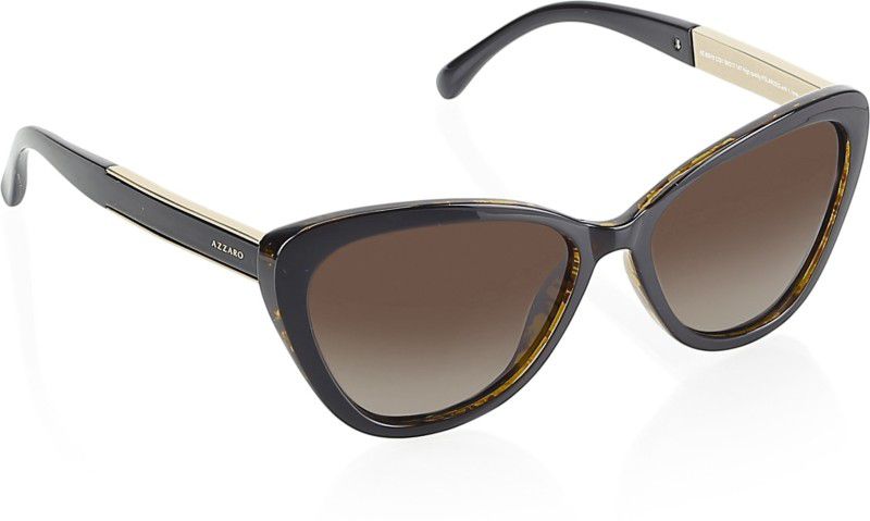 UV Protection Cat-eye Sunglasses (56)  (For Women, Brown)