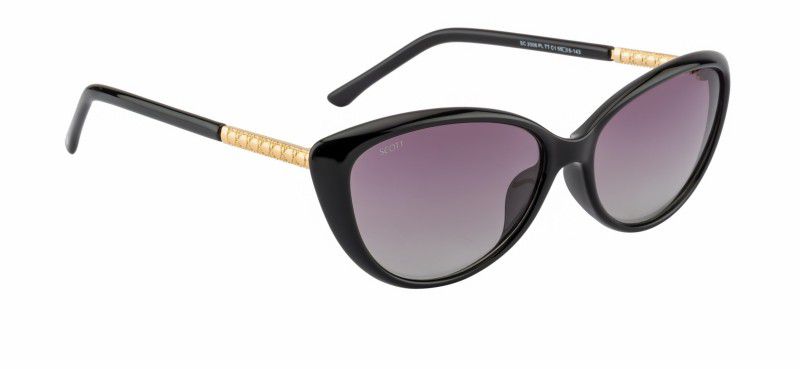 Gradient Cat-eye Sunglasses (55)  (For Women, Grey)