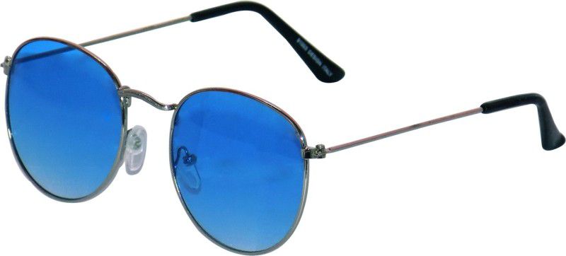 UV Protection Round Sunglasses (99)  (For Men & Women, Blue)