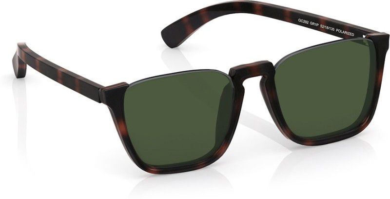 Polarized Retro Square Sunglasses (Free Size)  (For Men, Grey)