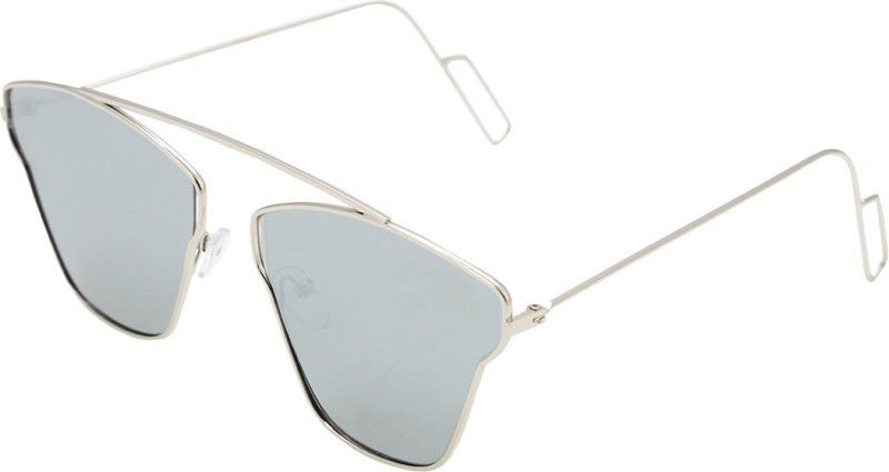 UV Protection Aviator Sunglasses (Free Size)  (For Men & Women, Silver)