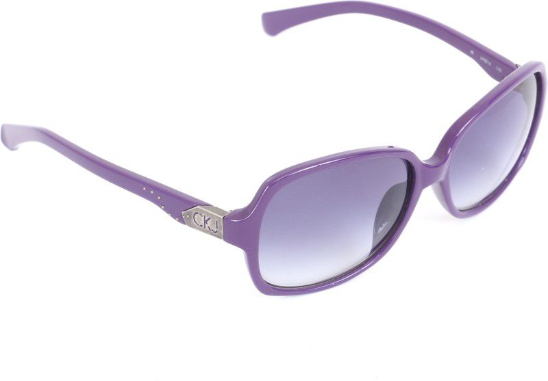 Gradient Rectangular Sunglasses (59)  (For Women, Grey)
