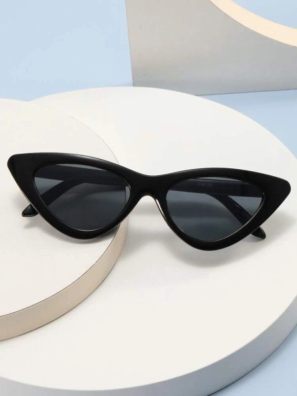 UV Protection Cat-eye Sunglasses (Free Size)  (For Men & Women, Black)