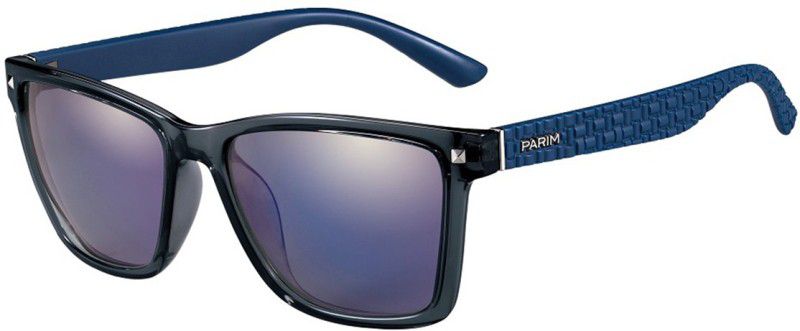 Polarized, UV Protection, Gradient Rectangular, Wayfarer Sunglasses (Free Size)  (For Men & Women, Blue)