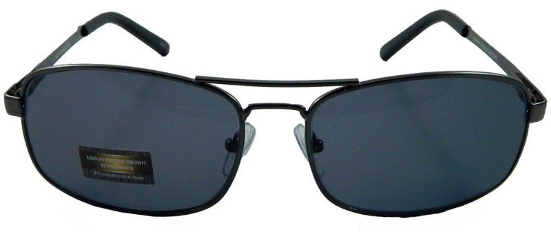 UV Protection Rectangular Sunglasses  (For Men & Women, Clear, Grey)
