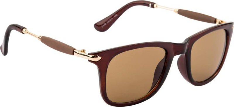 UV Protection Rectangular Sunglasses (Free Size)  (For Men & Women, Brown)