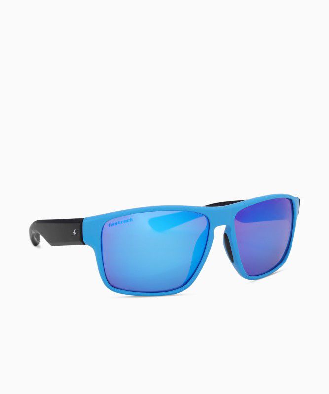 UV Protection Retro Square Sunglasses (Free Size)  (For Men, Blue)