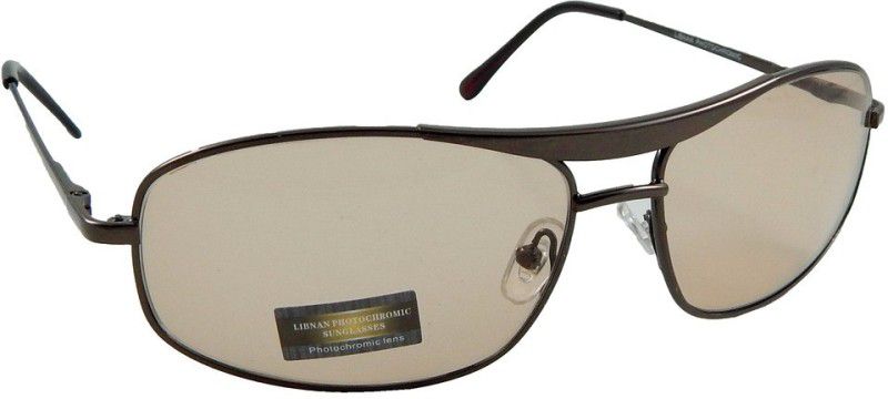 UV Protection Rectangular Sunglasses (Free Size)  (For Men & Women, Clear, Brown)