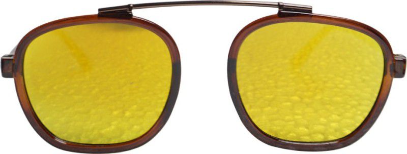 Polarized Wayfarer Sunglasses (Free Size)  (For Men & Women, Brown)