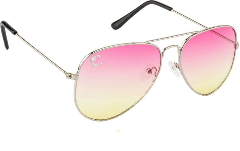 Aviator Sunglasses (Free Size)  (For Men, Pink, Yellow)