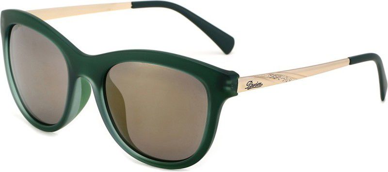 Polarized, Mirrored, UV Protection Cat-eye Sunglasses (54)  (For Women, Grey)