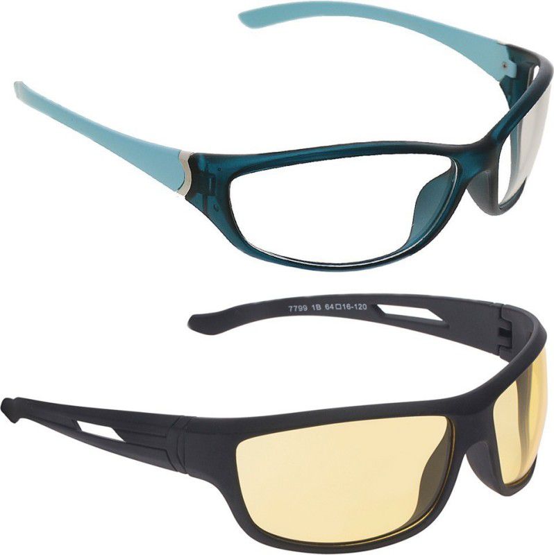 UV Protection Sports Sunglasses (Free Size)  (For Men, Multicolor)