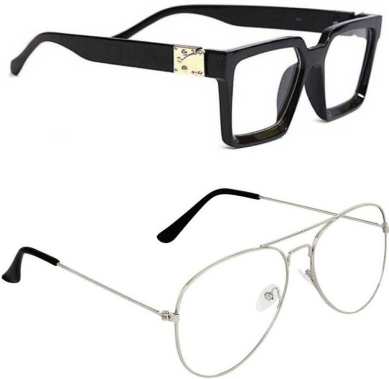 UV Protection Wayfarer, Aviator Sunglasses (50)  (For Men & Women, Clear)