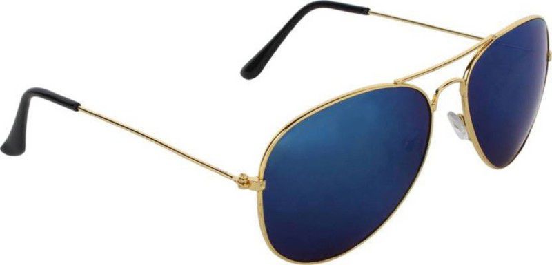 Polarized, UV Protection Aviator Sunglasses (Free Size)  (For Men & Women, Blue)