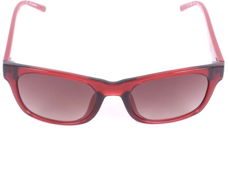 Gradient Retro Square Sunglasses (52)  (For Men & Women, Brown)
