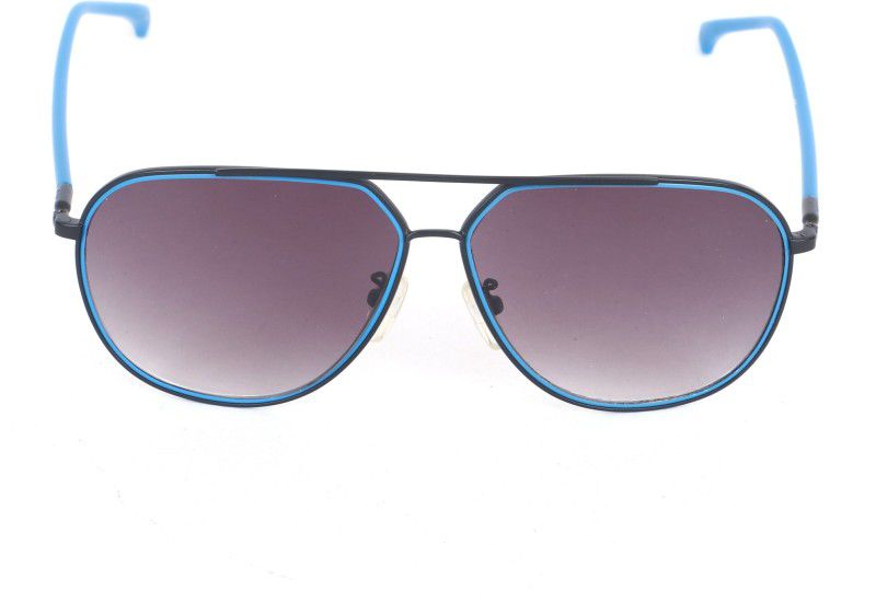 Gradient Aviator Sunglasses (61)  (For Men & Women, Grey)