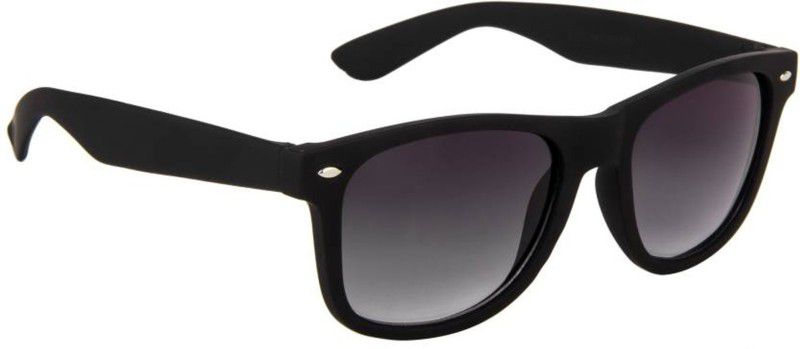 UV Protection, Gradient Wayfarer Sunglasses (54)  (For Men, Black, Grey)