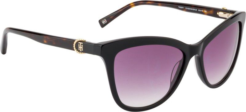 Gradient Cat-eye Sunglasses (Free Size)  (For Women, Violet)